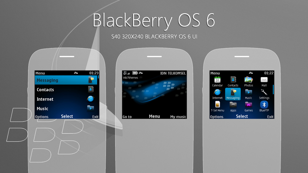 Nokia C3-00 themes Blackberry Os6 style