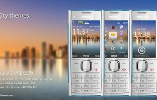 City theme Nokia X2-00 X2-02 X2-05 C2-05 6303i 206 207 208 301 X3-00