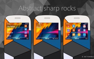 Abstract sharp rocks theme s40 320x240 X2-01 C3-00 Asha 210 302 205