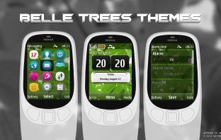 Trees belle swf clock widget theme X2-00 X2-02 X3-00 206 301 515 2730