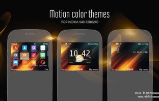 Motion colors digital clock widget swf theme Nokia C3-00 X2-01 Asha 200