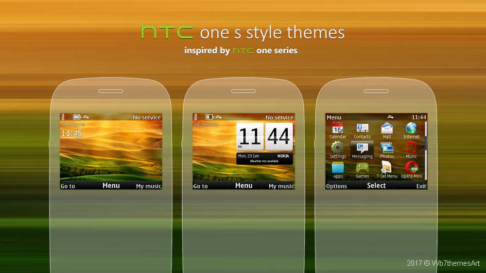 HTC one s theme C3-00 X2-01 Asha 302 210 200 205 201 320x240 s40