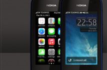 iPhone 5 style theme for Nokia Asha full touch 311 310 309 308 306 305