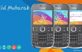 Eid Mubarak theme Asha 302 320x240 px