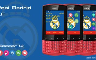 Real Madrid C.F theme Asha 303 touch type 240×320 300 203 C2-02 X3