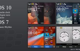 BlackBerry 10 and classic theme X2-00 240x320 s40 swf analog clock
