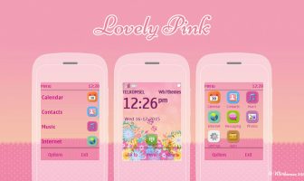 Lovely pink themes Asha 300 303 C2-02 C2-03 6303 x3-02 c3-01 touch typ