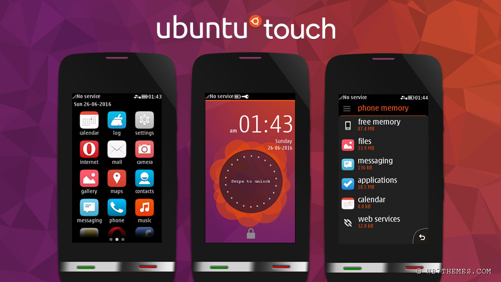 Ubuntu touch theme Asha full touch