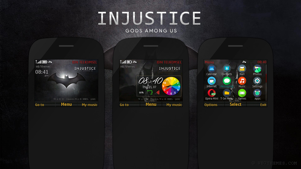 Injustice Gods Among Us theme s40 320x240 Asha 302 210