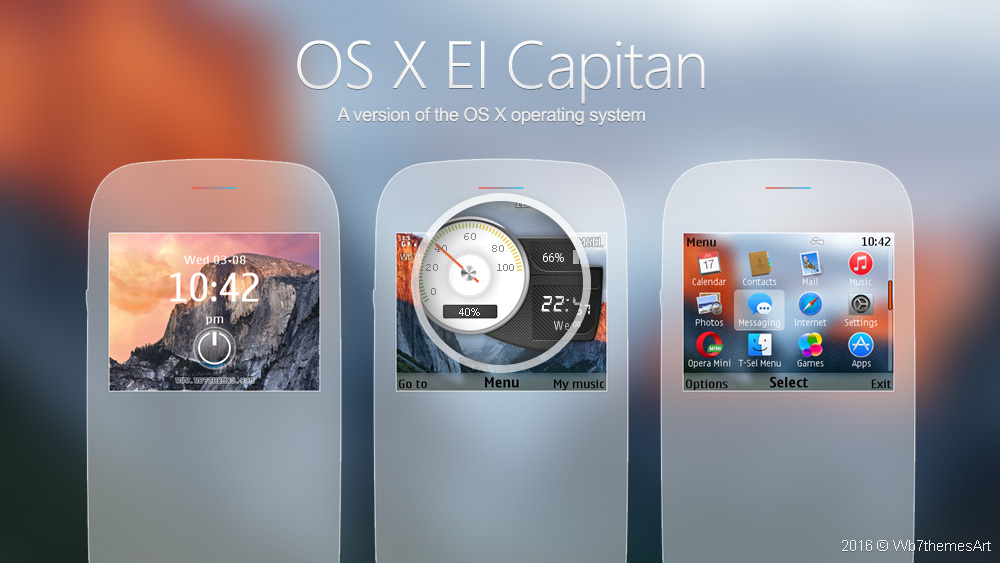 OS X El Capitan theme Asha 210 320x240 s406th C3-00 X2-01