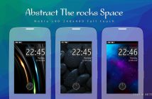 Rocks abstract space theme full touch