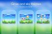 Grass and sky theme swf clock widget asha 302 X2-01 C3-00 201 210 205