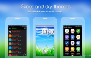 Grass and sky theme Asha 311 310 309 308 306 305 full touch