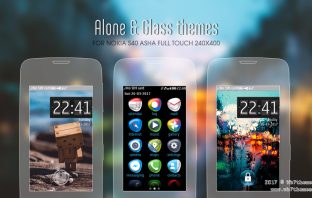 Alone and Glass theme asha 310 309 308 311 306 305 full touch 240x400
