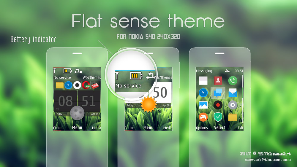 Flat sense theme X2-00 X3-00 X2-05 Asha 208 301