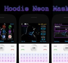 Hoodie neon mask swf digital clock theme X2-01 C3-00