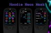 Hoodie neon mask swf digital clock theme X2-00 X3-00 X2-02 206 207 208