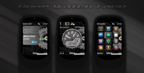 Gear watch face theme analog clock theme X2-00 X2-02 X3-00