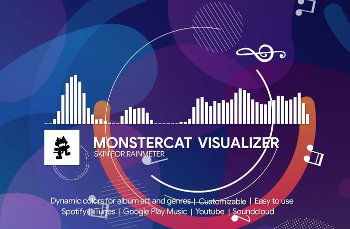 Monstercat Visualizer skin for Rainmeter 4.3 or higher