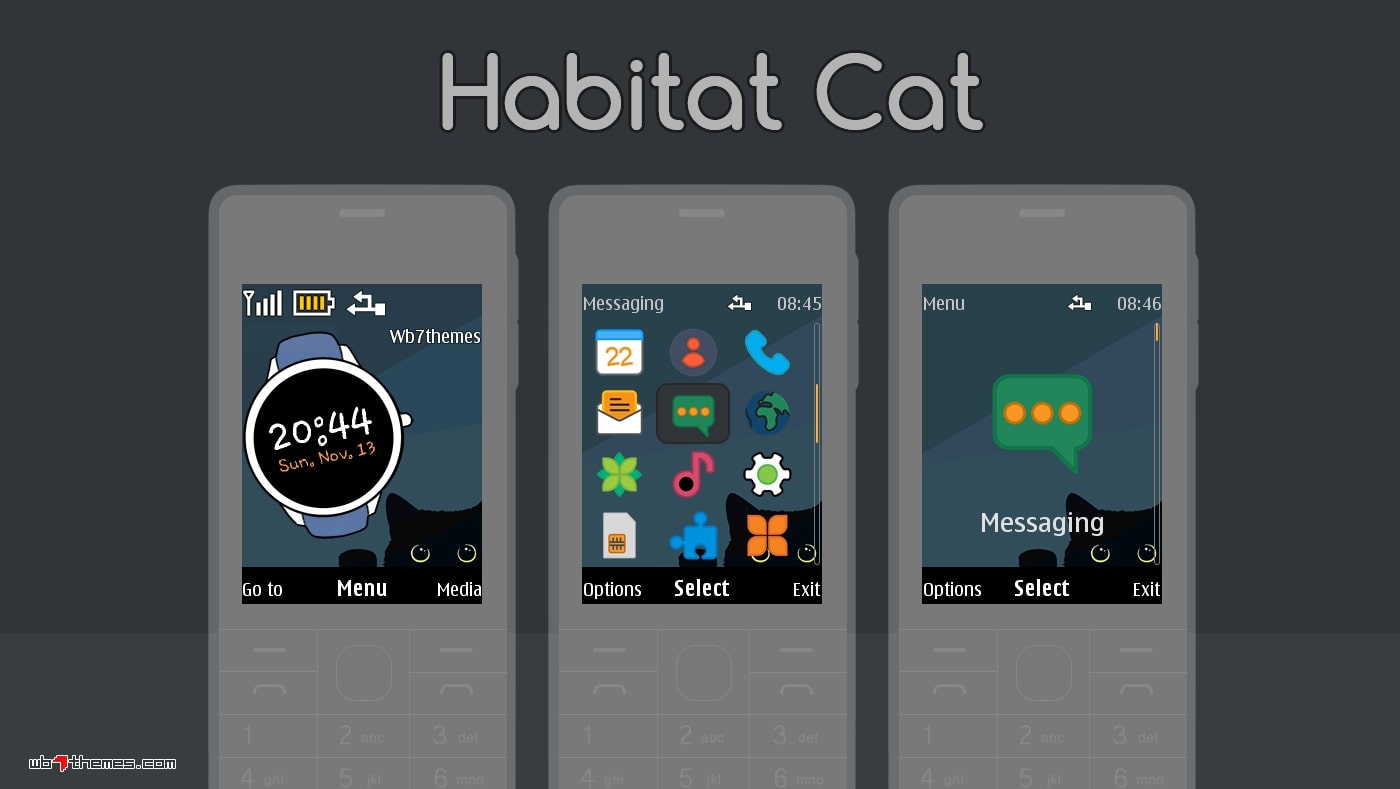 Habitat cat real swf clock theme X3-00