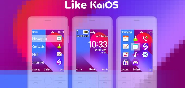 Like KaiOS flash lite theme Nokia X2-00 206