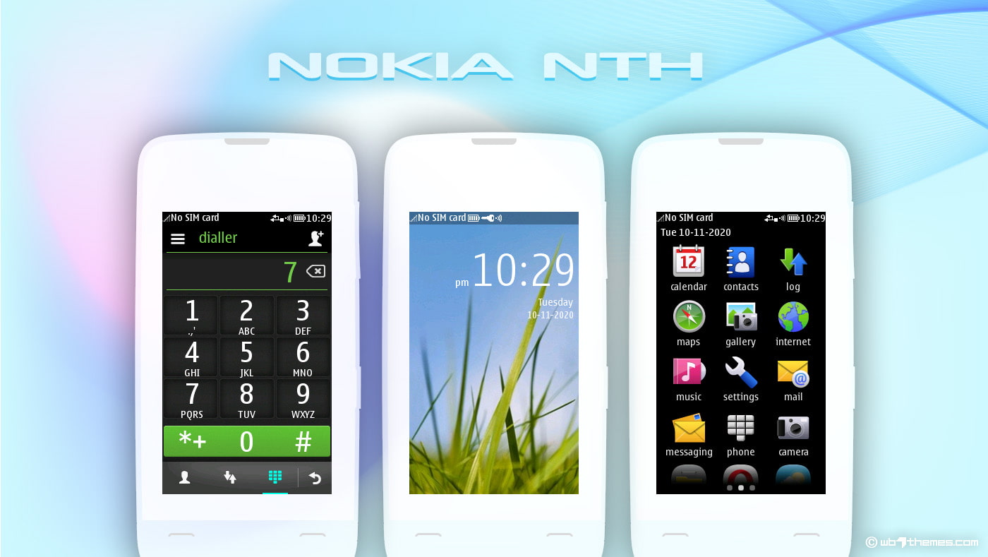 Nokia nth default theme Asha 311 310 309 308 full touch 240x400