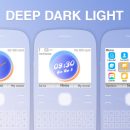 deep dark and light clock widget theme nokia x2-01 jadul c3-00 asha 210 205
