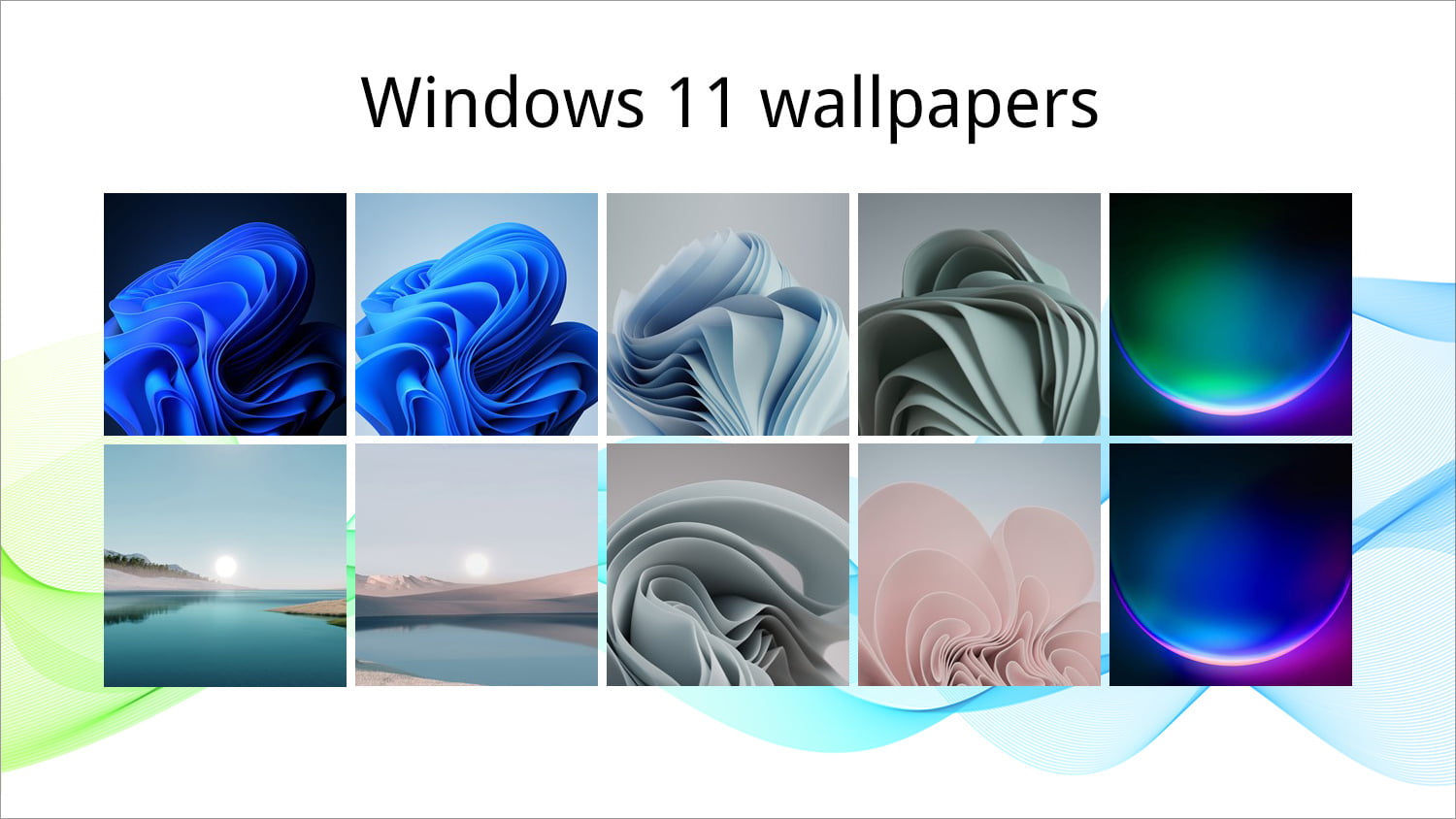 Windows 11 official stock wallpaper download here