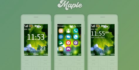 Maple flash lite wallpapers theme Nokia s40 240×320