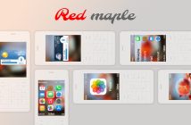 Red maple theme Nokia s40 240x320 X2-00 301 6300 6700