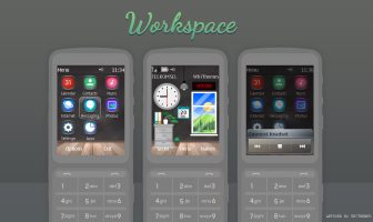 Workspace live swf theme Nokia X3-02 C3-01 Asha 303 touch and type
